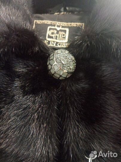 Полушубок норковый с капюшоном pantelis