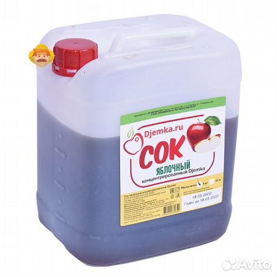 Сок концентрированный яблочный (канистра 5 кг)