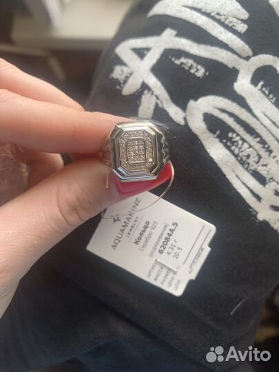 Мужской перстень серебро