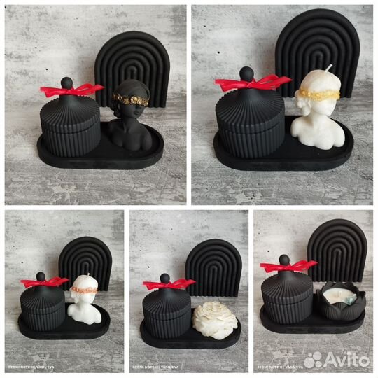 Гипсовый декор, аромасвечи