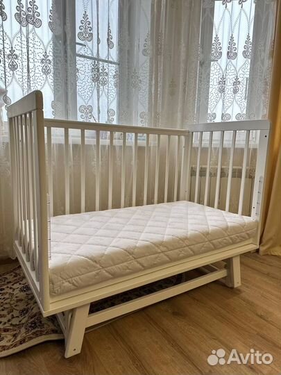 Детская кроватка 120х60 + матрас