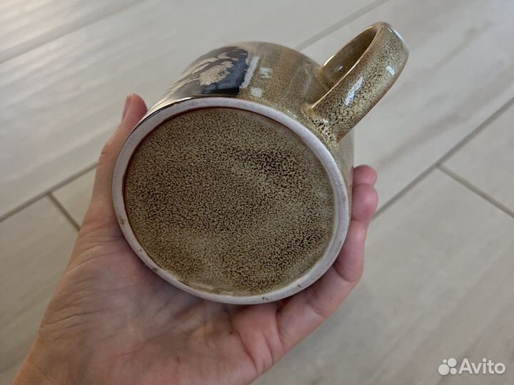 Кружка со львом и блюдце