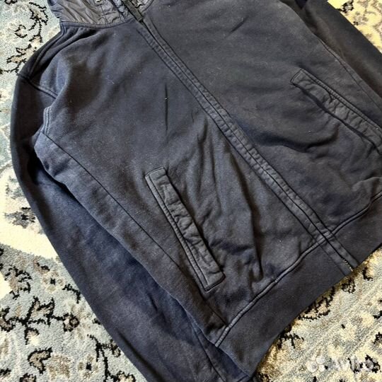 Stone Island Zip Hoodie Black