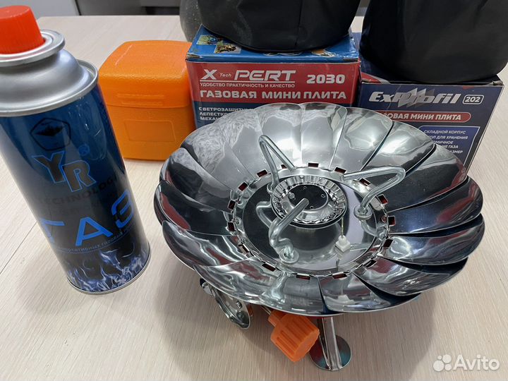 Газовые плитки с ветрозащитой Лепестковые