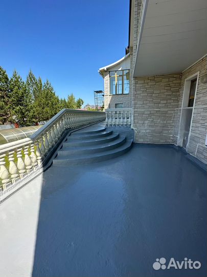 Гидроизоляция террасы полимочевиной