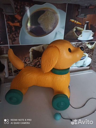 Лошадка,собачка-каталка винтаж СССР