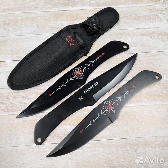 Ножи для метания Спорт-10 ст.40х13 (3шт.) (Pirat)