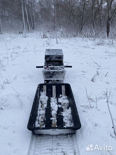 Самодельный мотобуксировщик