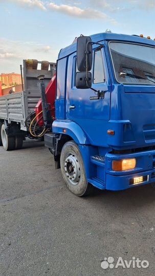 Бортовой грузовик КАМАЗ 65117 с КМУ FASSI, 2011