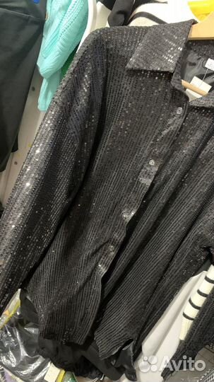 Рубашка в пайетках