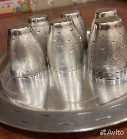 Коньячный набор мельхиор