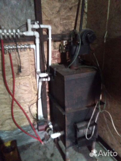 Котел на отработке с водяным контуром 50 квт