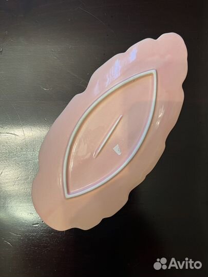 Блюдо сервировочное Рапсодия Лист розовый