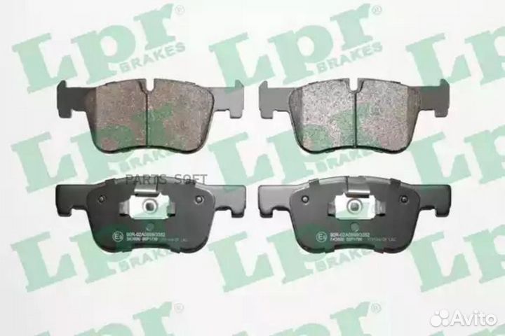 LPR 05P1739 Колодки тормозные BMW 1 F20/21 /3 F30
