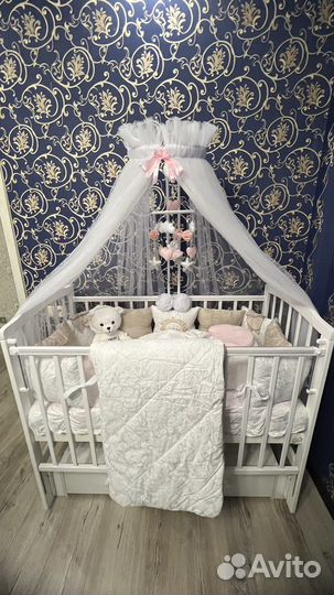 Балдахин и держатель на детскую кроватку