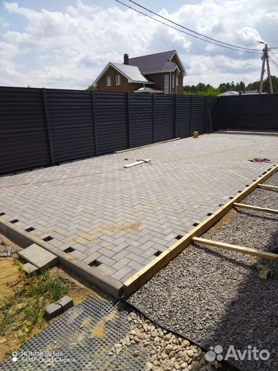 Укладка брусчатки, плитки