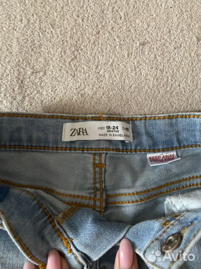 Джинсы zara 86-92 детские