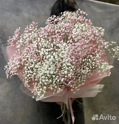 Букет с гипсофилой