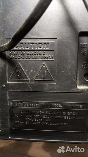 Двухкассетный магнитофон Fisher