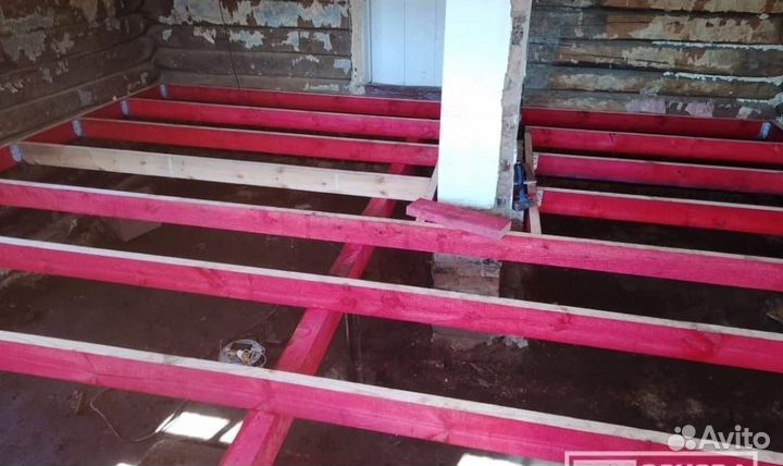 Подъем домов замена венцов полы