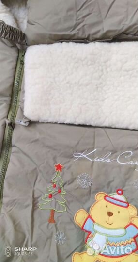 Меховой конверт в коляску или санки