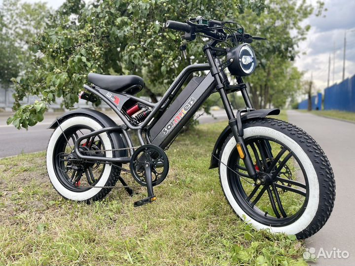 Электровелосипед двухподвес алюминий