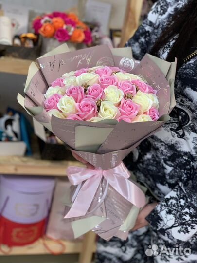 Букет цветов из мыла