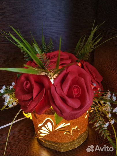 Настольный светильник ручной работы