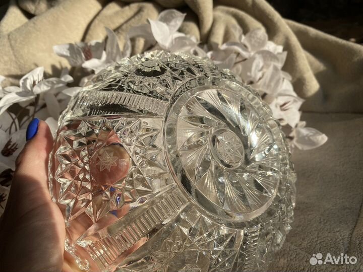 Салатник хрустальный СССР