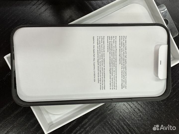 Чехол Apple iPhone 12/12pro A2494 кожа (оригинал)