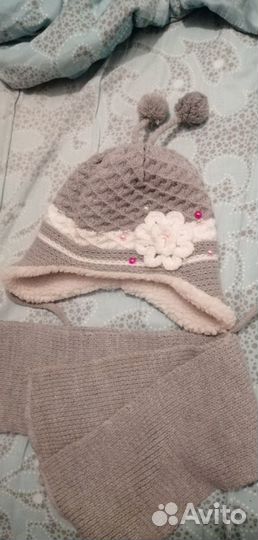 Комплект шапка, шарф