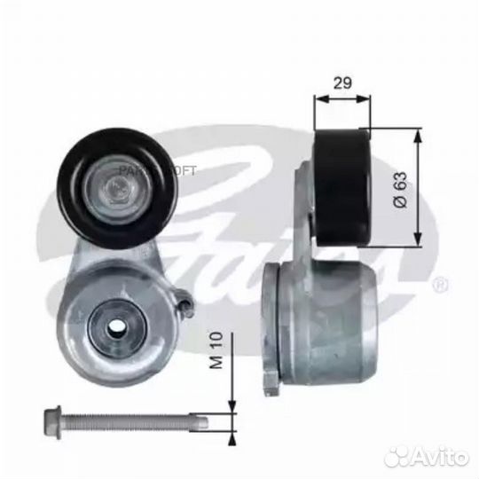 Gates T39360 Ролик-натяж. п/клин. ремня 7808-21760