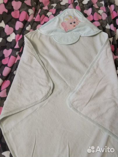 Новое детское одеяло байковое, пледы, конверт