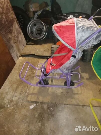 Санки на колесах