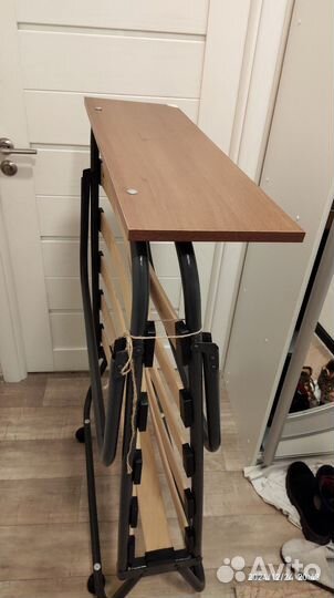 Раскладушка с матрасом на ламелях