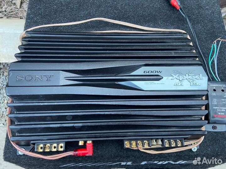 Сабвуфер Alpine sbg 1244bp + усилитель Sony Xplod