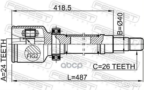 Шрус 2111-TC7RH 2111-TC7RH Febest