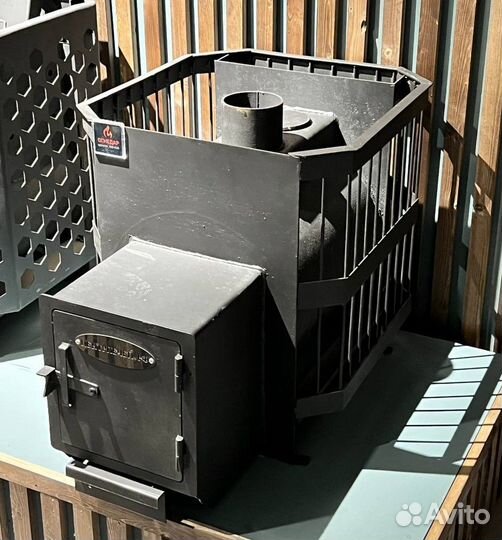 Печь для бани толстостенная