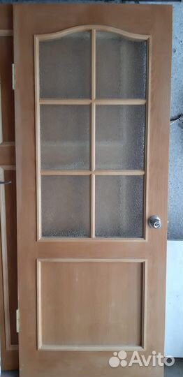 Двери межкомнатные из массива облиц шпоном дуба бу