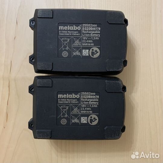 Аккумулятор Metabo 18 v