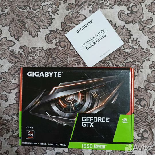 Видеокарта Gigabyte GeForce GTX 1650 super, 4GB