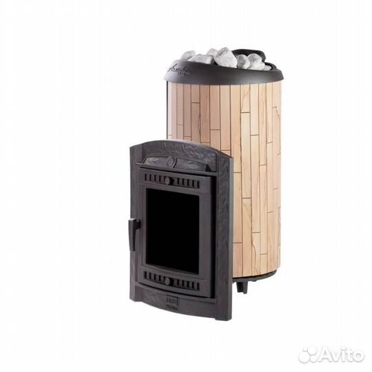 Печь Для Бани Атмосфера XL+ ктт ламели «Окаменевше