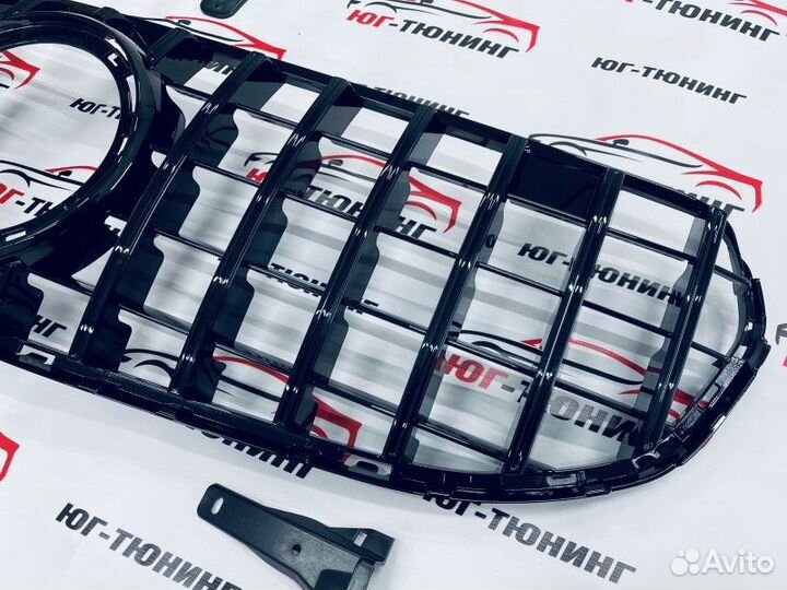 Решетка GT black на Mercedes GLC 253 рест не AMG