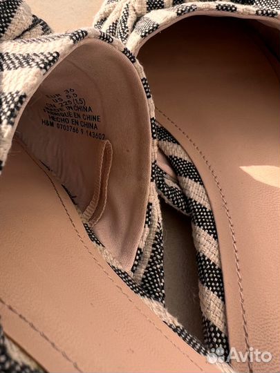 Шлепанцы мюли сабо женские H&M 36