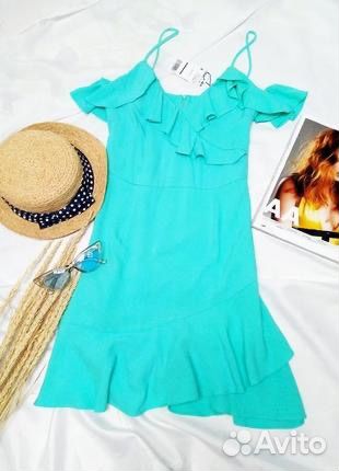 Новое платье оборки Mango S