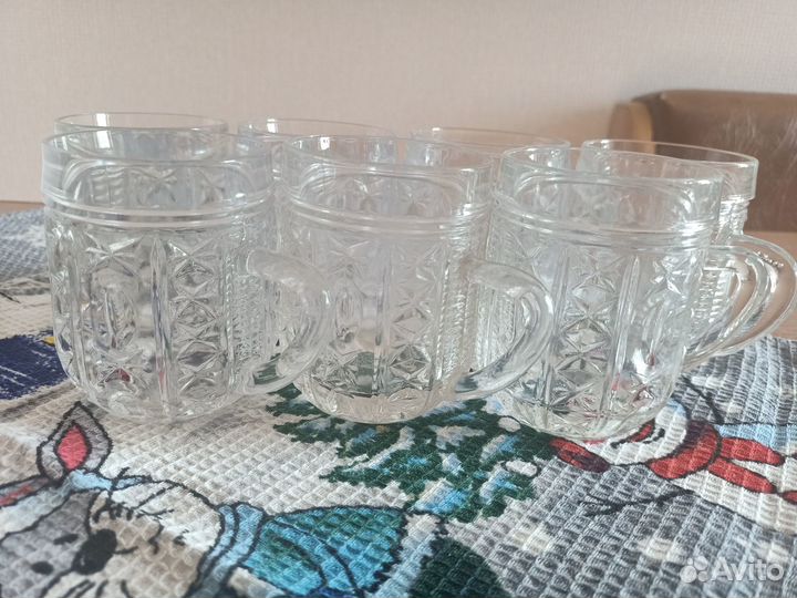 Хрустальные кружки и стаканы СССР
