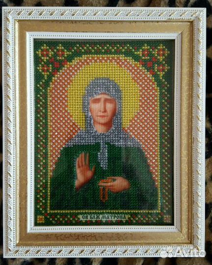 Икона. Вышита бисером