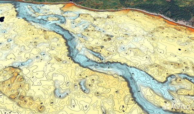 Карта глубин пензенского водохранилища Карта глубин Сурского Водохранилища купить в Пензе Хобби и отдых Авито