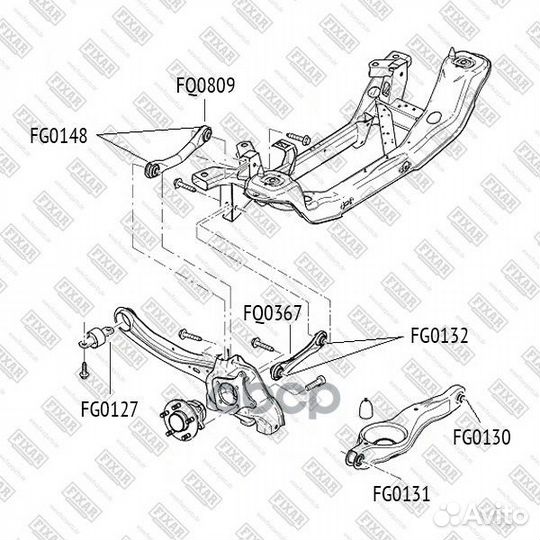 Ford Focus 04- / volvo S40 04- FG0127 fixar