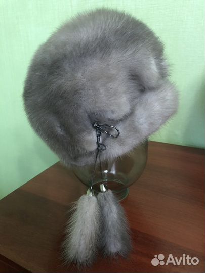 Шапка зимняя норковая женская